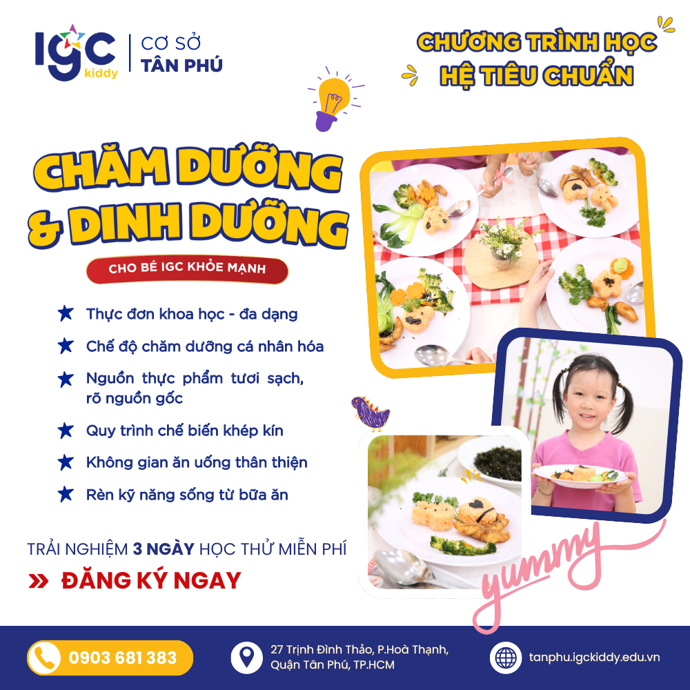 [IGC TÂN PHÚ] BỮA ĂN - NƠI YÊU THƯƠNG ĐƯỢC NUÔI DƯỠNG MỖI NGÀY