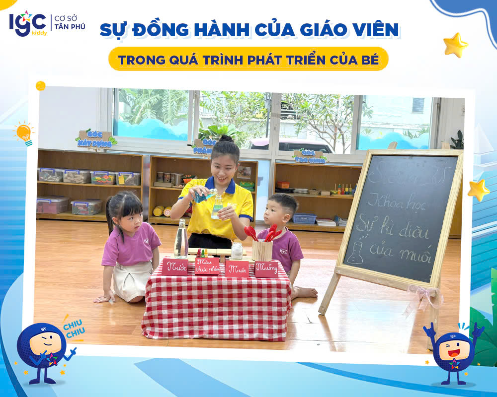 Sự đồng hành của giáo viên trong quá trình phát triển của bé